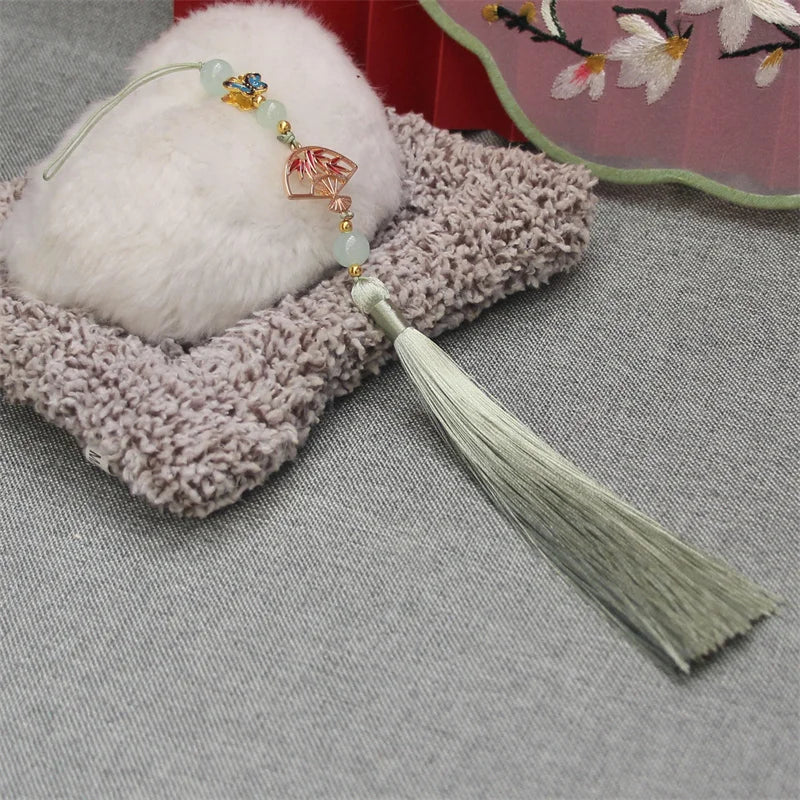 Hanfu Tassel Decoration – Antique Fan Cheongsam Trim | 30cm