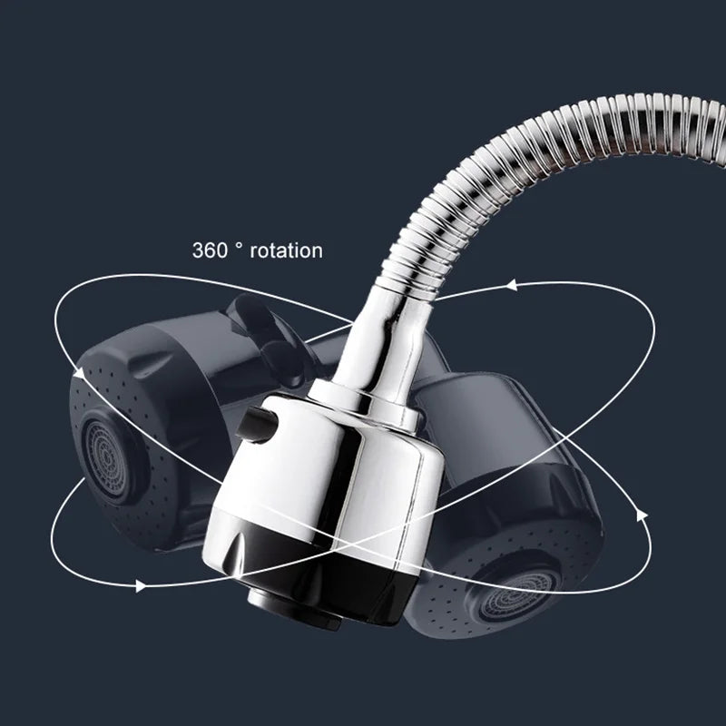 Kitchen Faucet Flexible Outlet Pipe Metal Universal Joint Sprayer Faucet Sprayer Accessory PLUSH