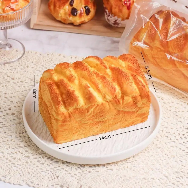 Simulation Bread Squeeze Fidget Toy – Squishy Food Novelty Squishy Fidget Toy PLUSH style 9