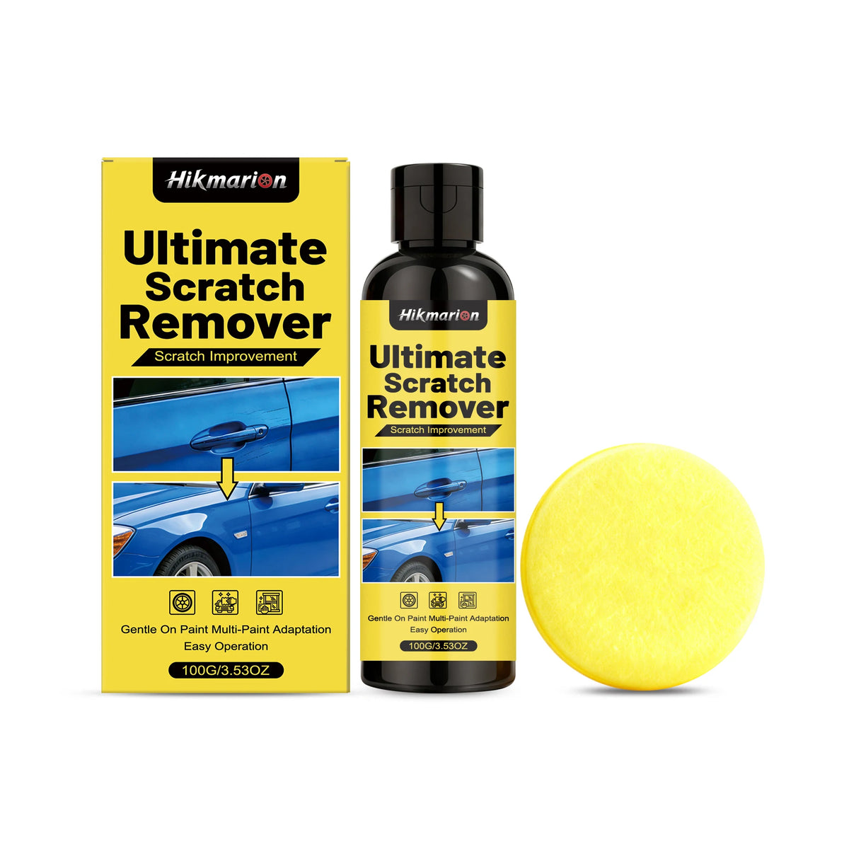 Hikmarion Car Scratch Repair Kit – Polishing Paste 100g Car Scratch Repair Kit PLUSH 1set In Boxed