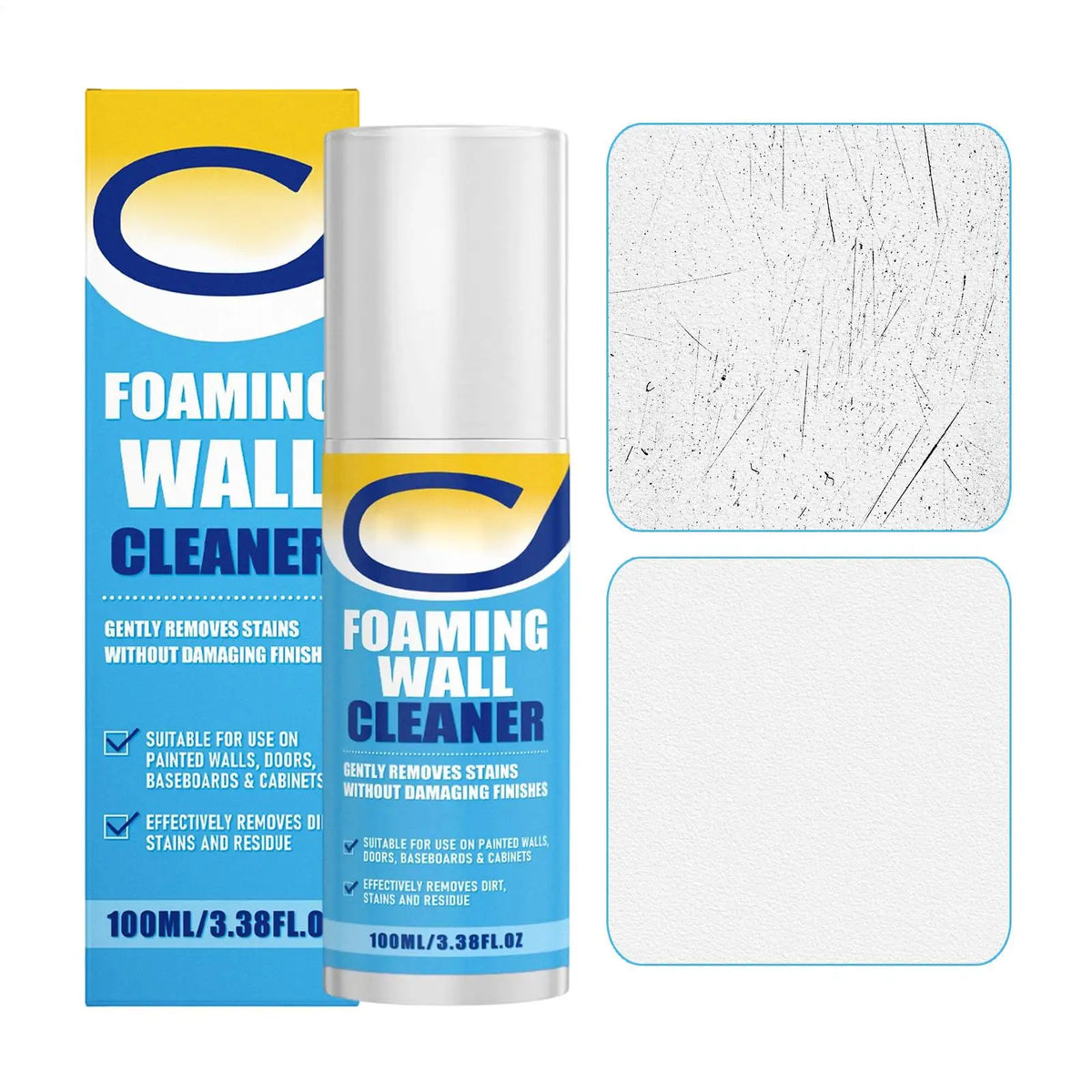 Bathroom Foam Cleaner 100ml | Kitchen & Tile Degreaser Spray Foam Surface Cleaner PLUSH