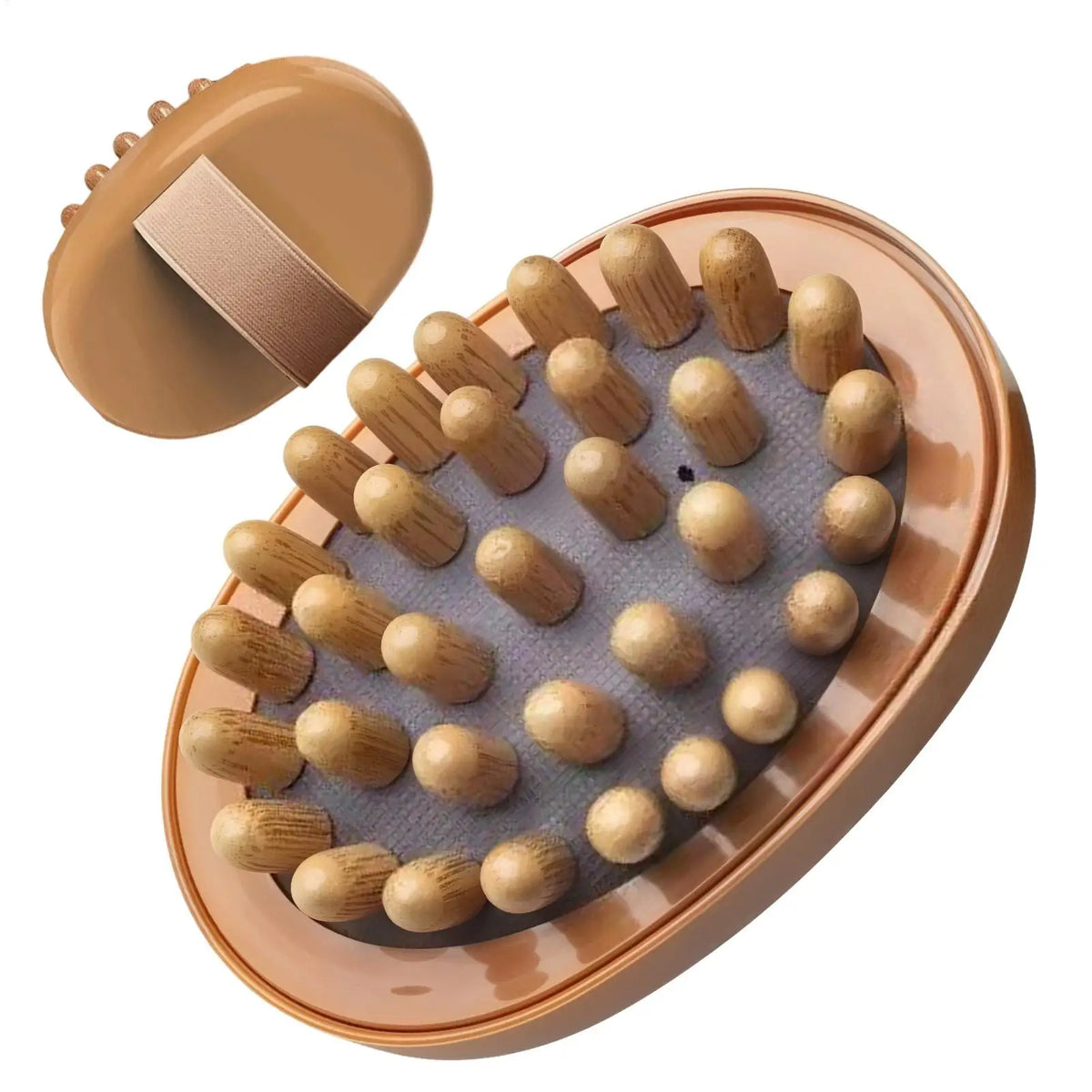 Wood Body Massage Brush – Scalp, Belly & Full Body Massager Body Massage Brush PLUSH