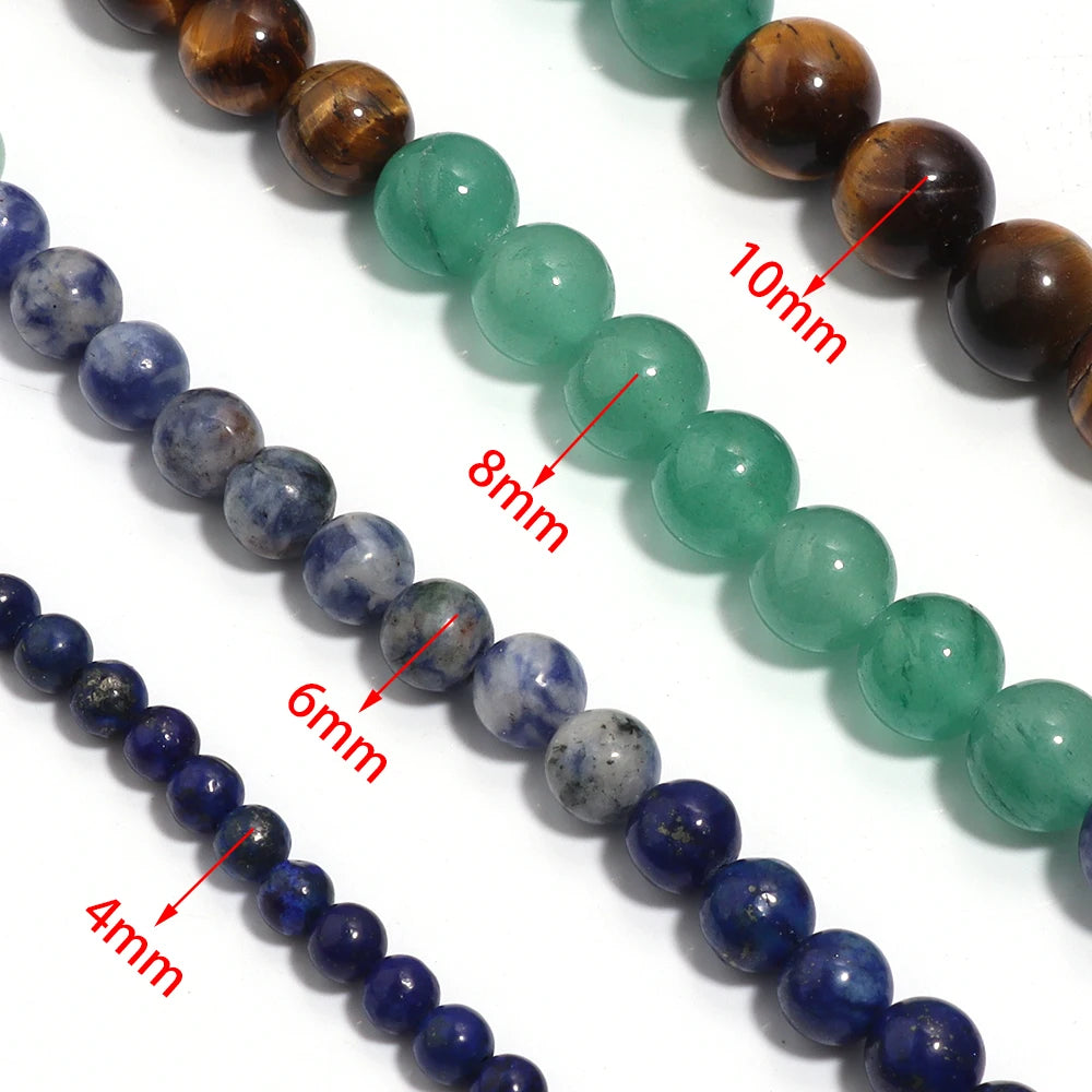 Seven Chakra Mixed Natural Stone Spacer Beads | DIY Jewelry Natural Stone Beads PLUSH