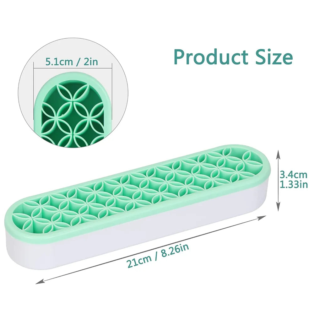Silicone Makeup & Nail Brush Holder Organizer Stand Rack Brush Holder Organizer PLUSH