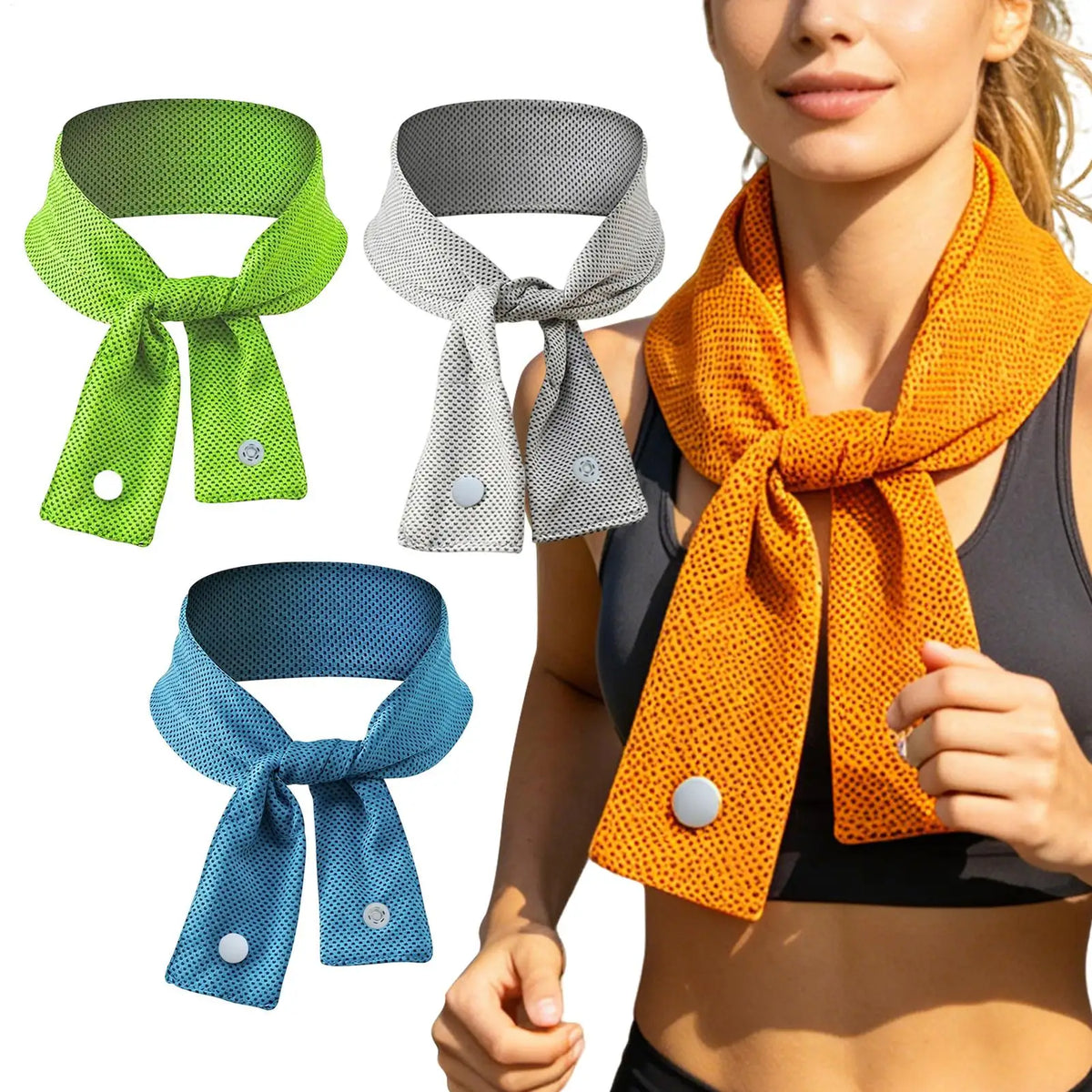 Cooling Neck Scarf Set of 4 – Ice Towel for Outdoor Sports Cooling Neck Scarf PLUSH