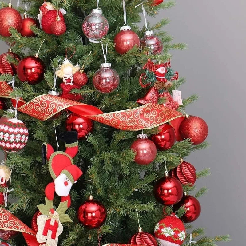 24-Piece Mini Shatterproof Christmas Ball Ornaments – Xmas Tree Christmas Ornament Set PLUSH