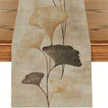 Ginkgo Leaf Table Runner | Linen-Look Polyester, 3 Sizes Table Runner PLUSH A 33X183Cm
