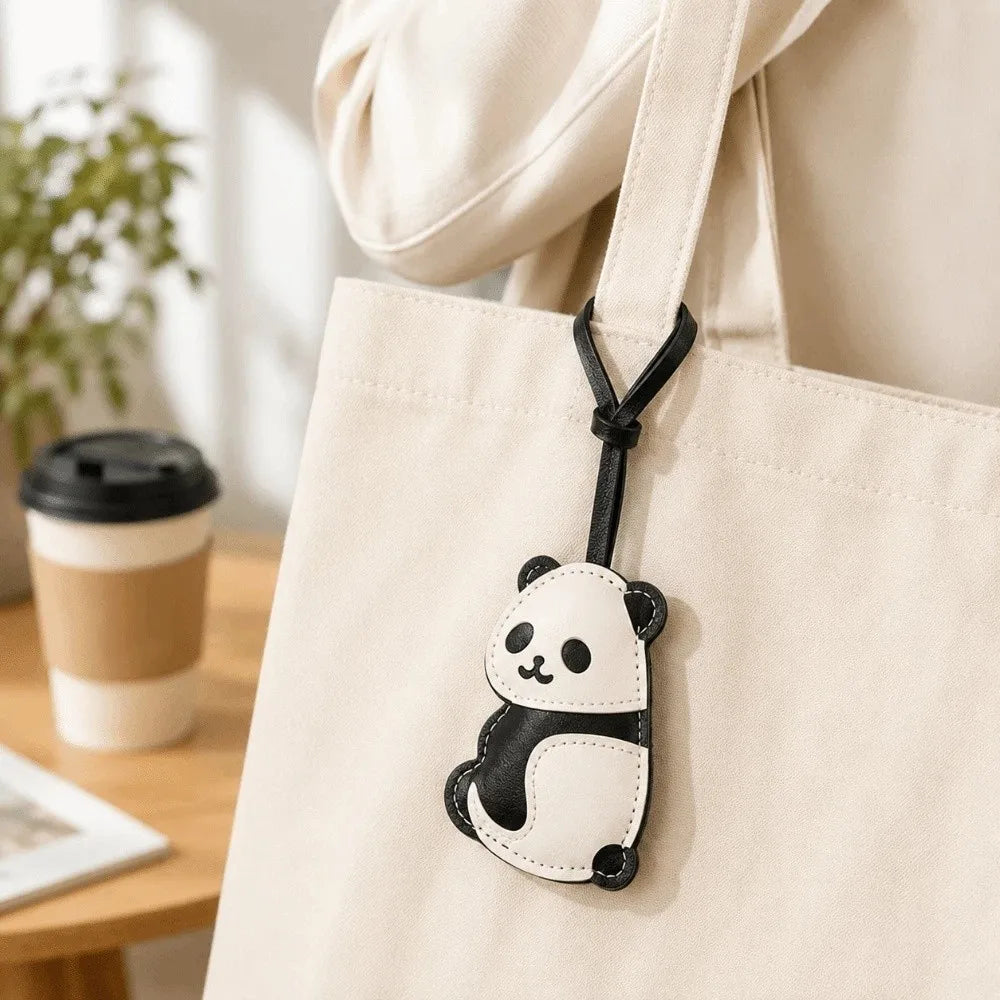 Panda PU Leather Keychain Bag Charm Pendant | Trendy Gift Keychain Bag Charm PLUSH