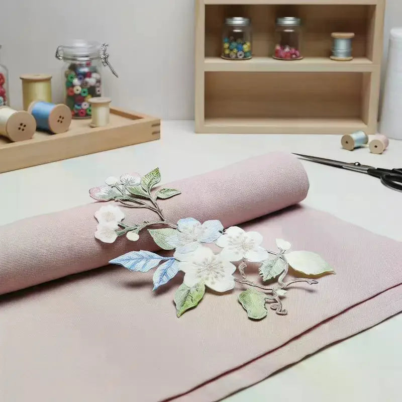Flower Embroidery Iron-On Patch – DIY Clothes, Bags & Jackets Embroidery Iron-On Patch PLUSH