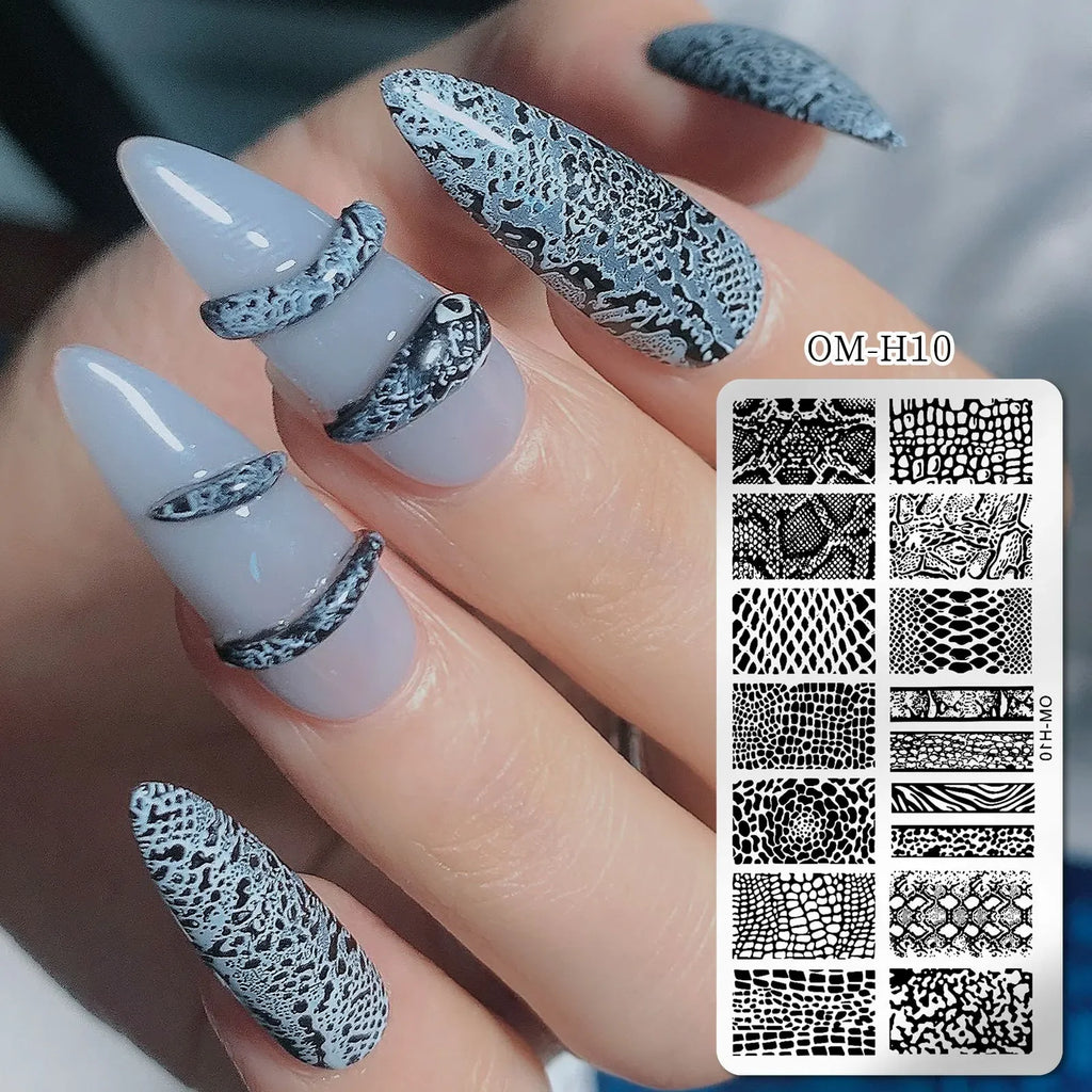 Nail Stamping Plates – Nature Animal Floral Designs 12×6cm Nail Stamping Plate PLUSH