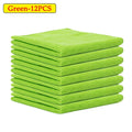 Microfiber Car Wash & Cleaning Towels – 12 to 48 Pack Microfiber Cleaning Towels PLUSH Green 12PCS