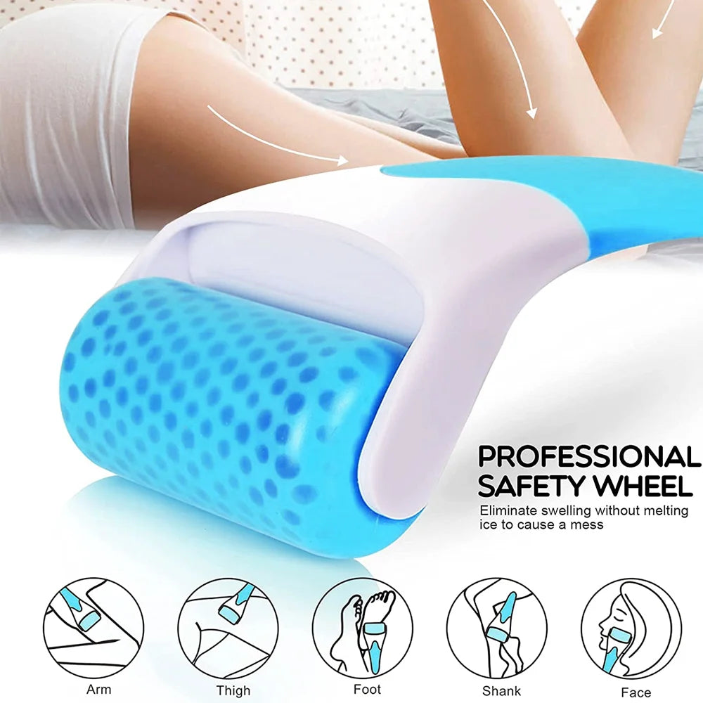 Stainless Steel Ice Roller Facial Massager | Skin Lifting Tool Facial Ice Roller PLUSH