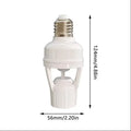 E27 PIR Motion Sensor Bulb Adapter – Auto LED Switch 110V/220V Motion Sensor Adapter PLUSH Distance adjustable