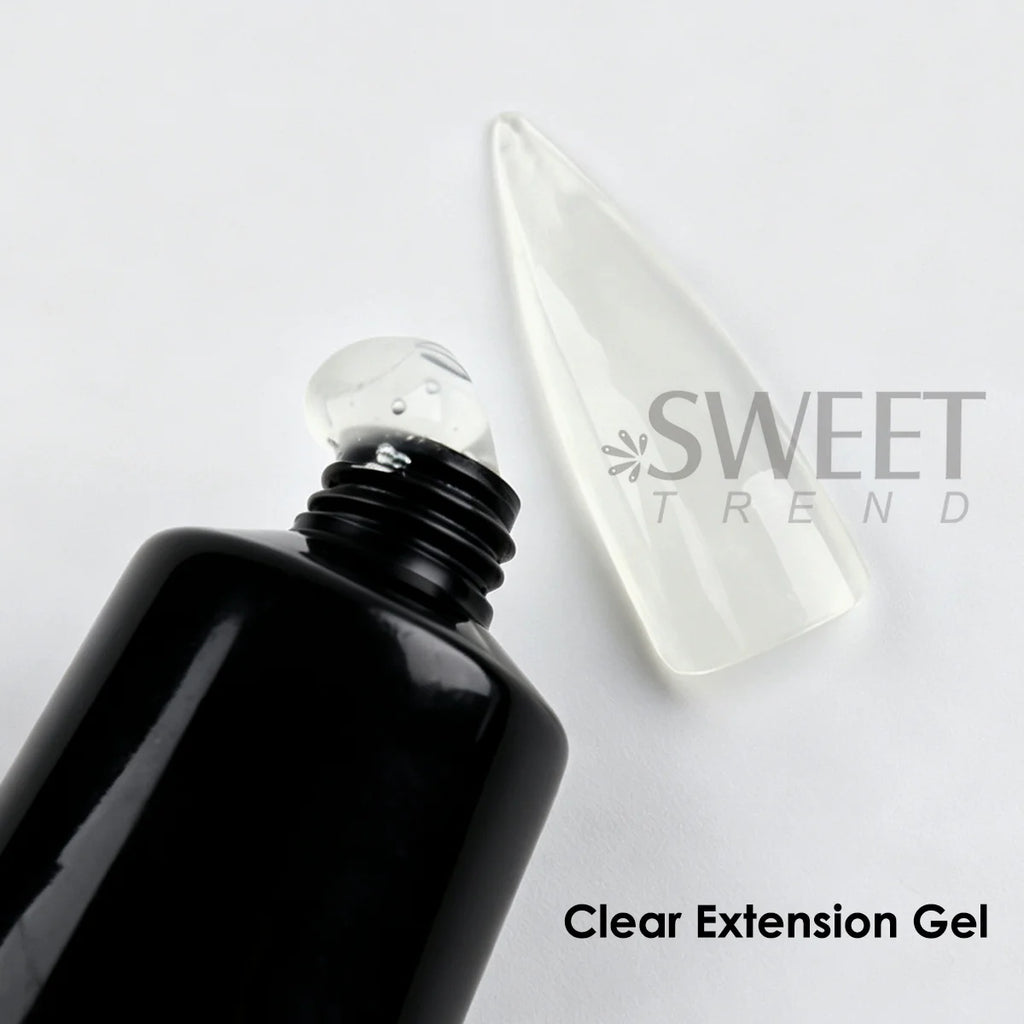 6pcs Poly Nail Extension Builder Gel Kit – Clear Crystal Set Nail Extension Gel Kit PLUSH