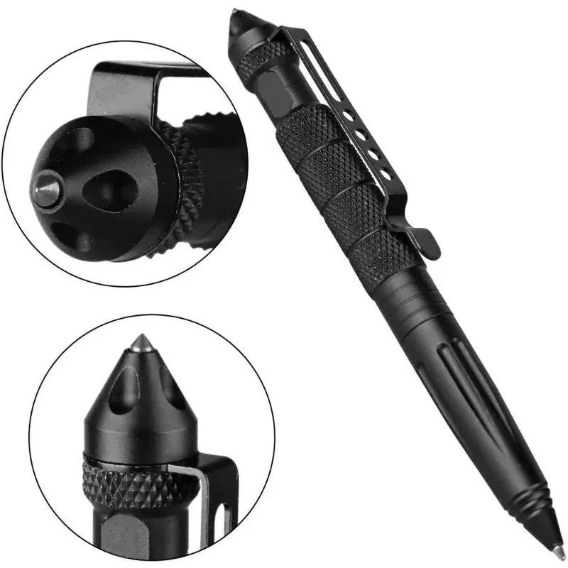Tactical Pen Glass Breaker – Aluminum Alloy Survival EDC Tool Tactical Survival Pen PLUSH