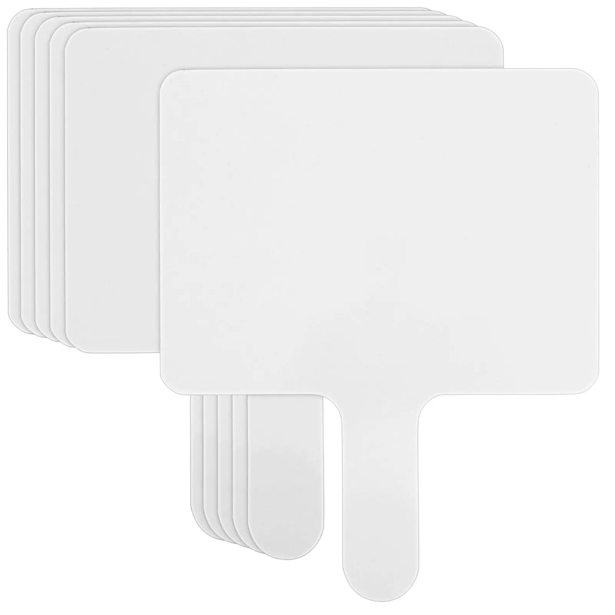 6-Pack Wooden Handheld Whiteboards – Double-Sided Dry Erase Handheld Whiteboard Set PLUSH
