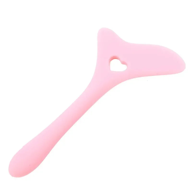 Silicone Eyeliner Stencil Wing Tip & Lip Makeup Aid Tool Eyeliner Stencil Tool PLUSH pink