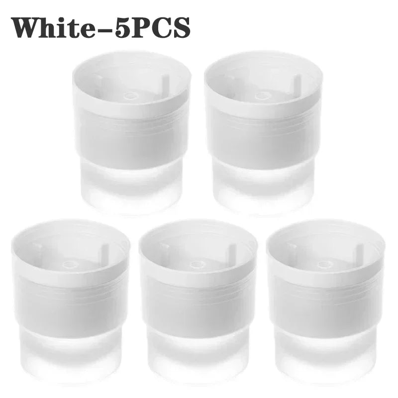Silicone Ice Ball Mold – Round Ice Cube Tray for Whiskey Ice Ball Mold PLUSH White-5PCS
