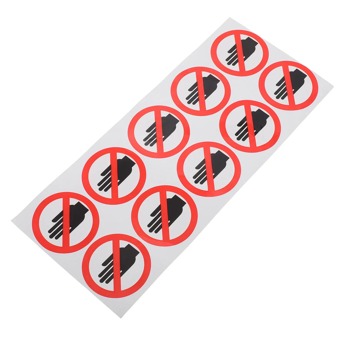 Waterproof Do Not Touch Safety Warning Stickers – 10 Pack Safety Warning Stickers PLUSH