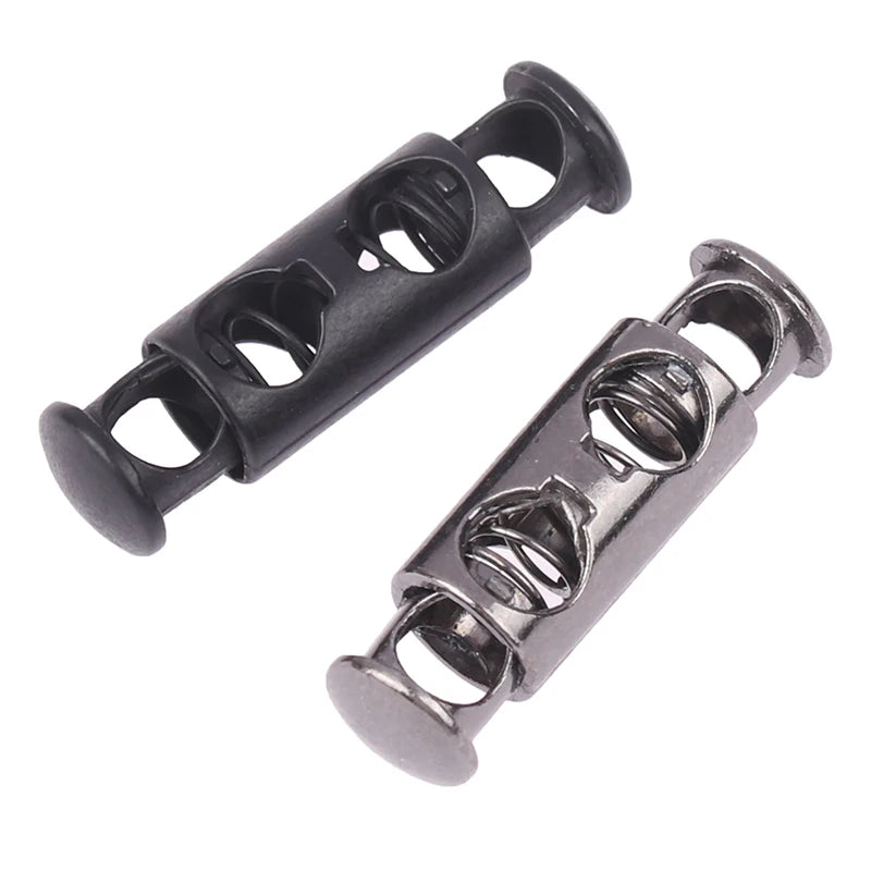 10pcs Metal Double-Hole Spring Cord Locks | DIY Buckles Spring Cord Locks PLUSH