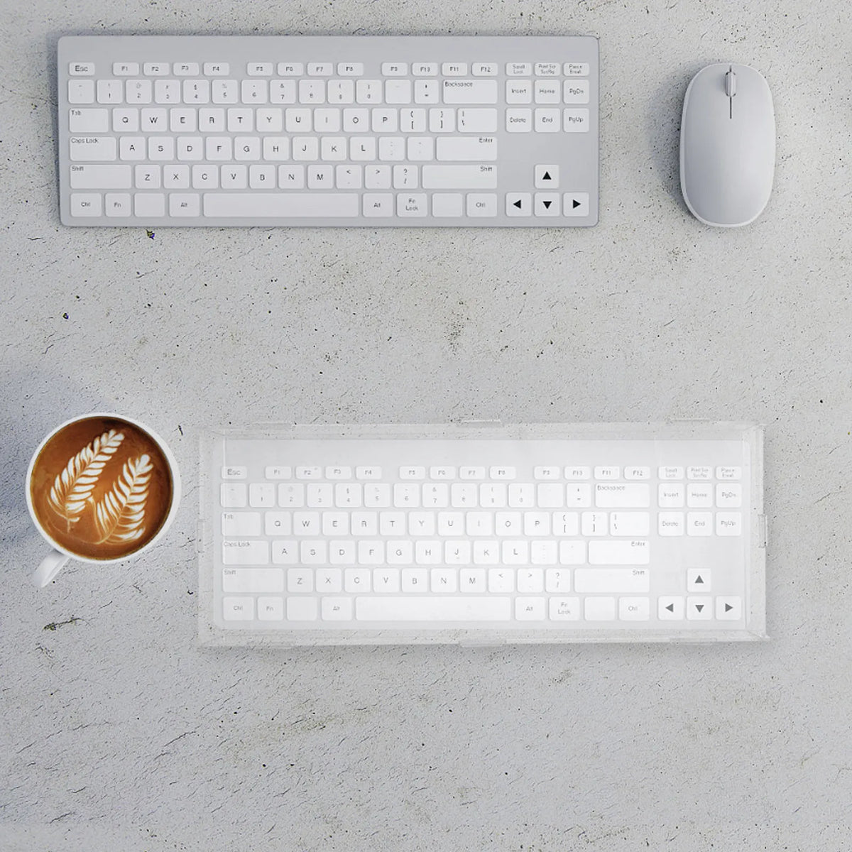 Clear Acrylic Keyboard Dust Cover – Full-Size Hard Shell Keyboard Dust Cover PLUSH