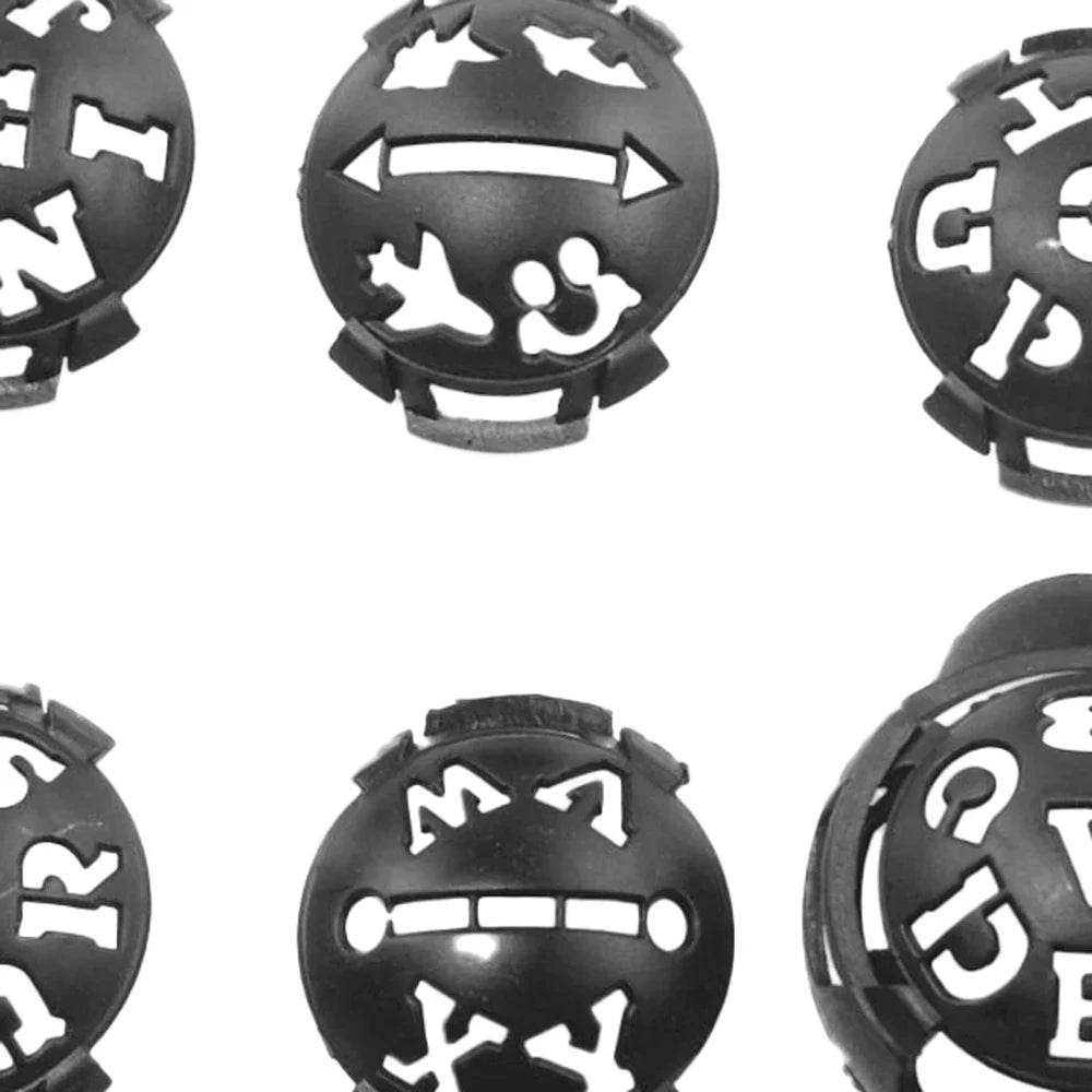 Golf Ball Line Marker Template Set – 6pc Alignment Drawing Tool Golf Training Aid PLUSH