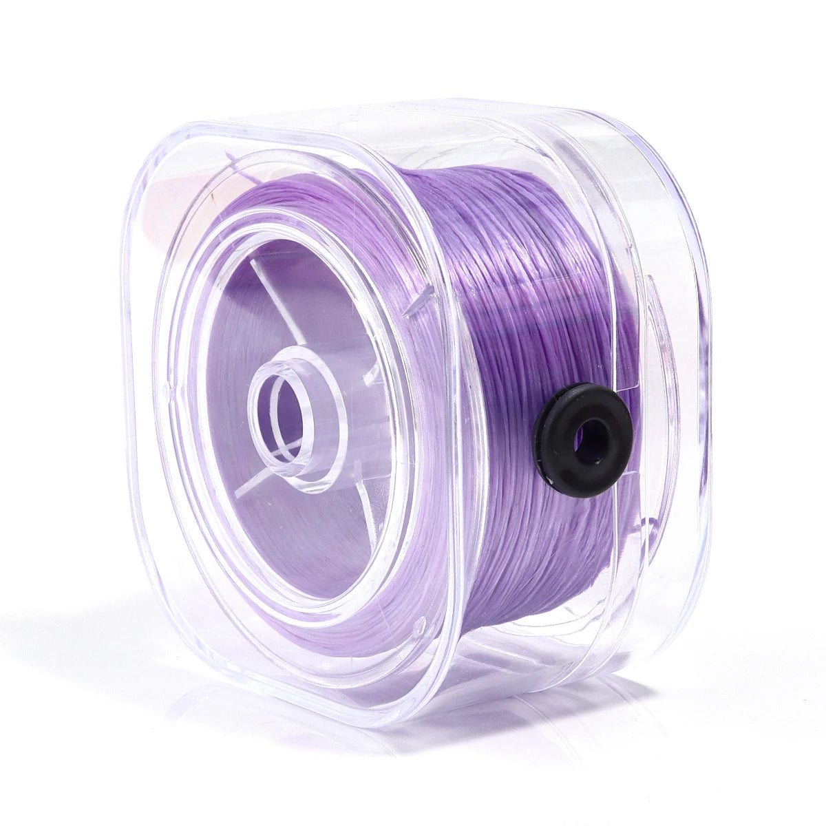 90m Flat Elastic Cord 0.8mm Stretch Thread – DIY Jewelry Making Elastic Beading Cord PLUSH light purple