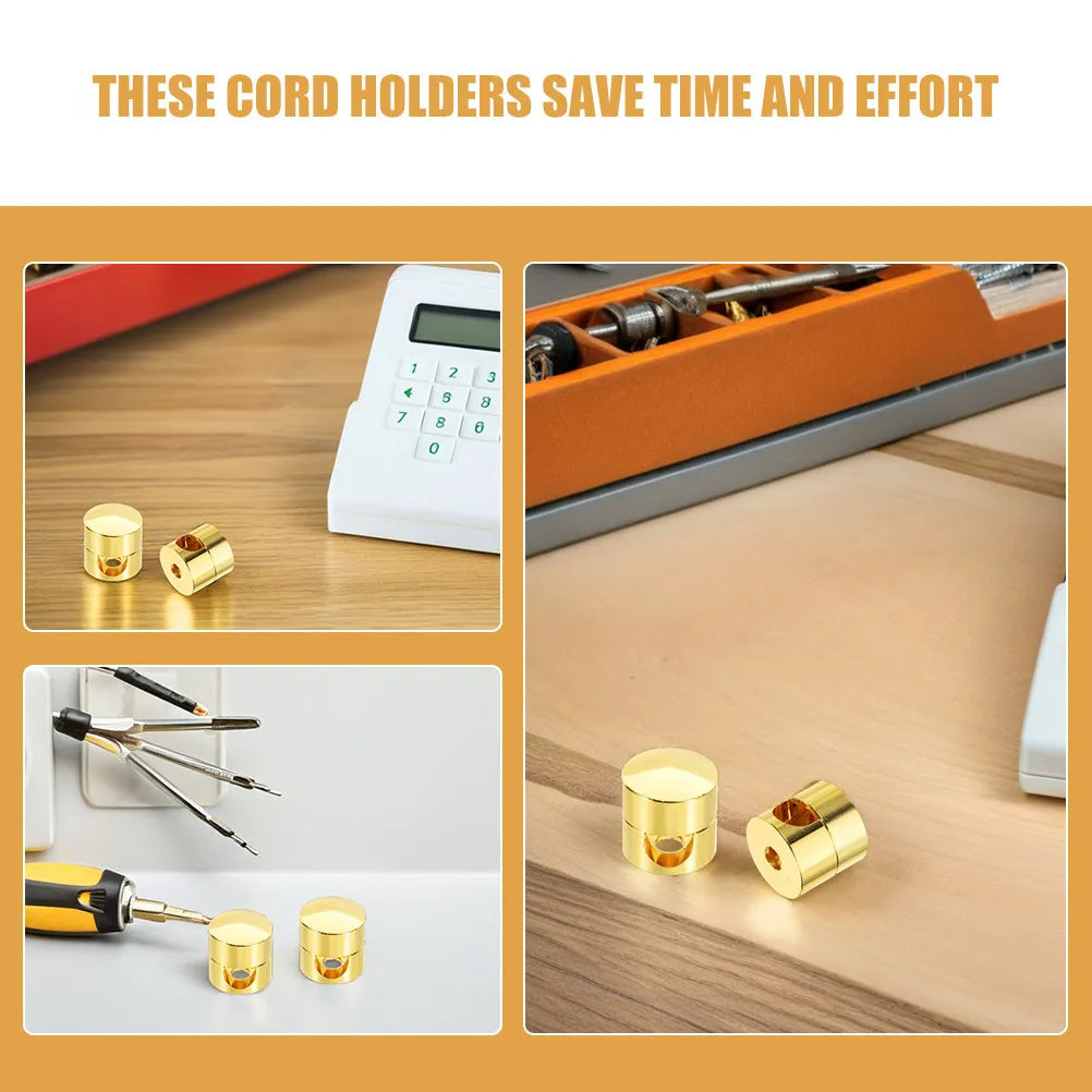 6-Pack Aluminum Ceiling Cable Clip Holders & Cord Grip Organizer Cable Clip Holder PLUSH