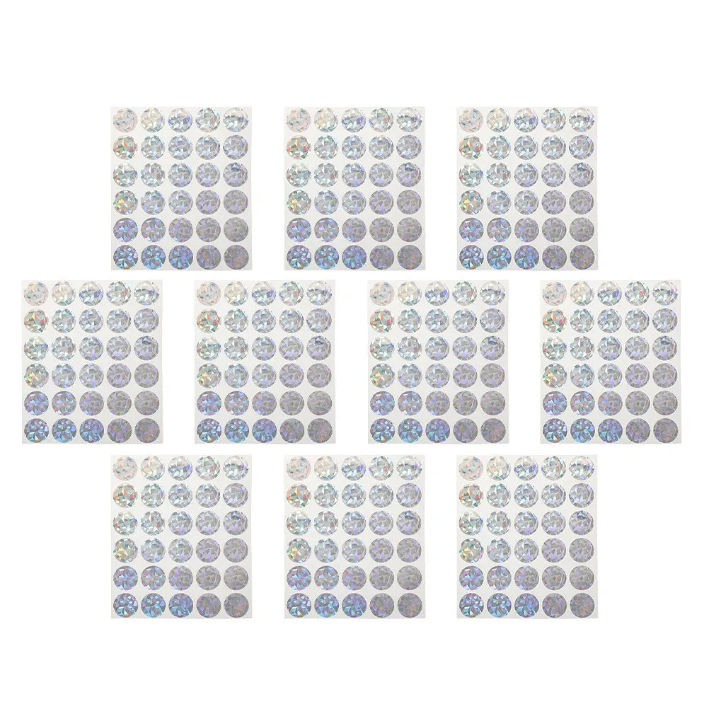 10 Sheets Round Scratch Off Stickers – DIY Reward Labels Scratch Off Stickers PLUSH