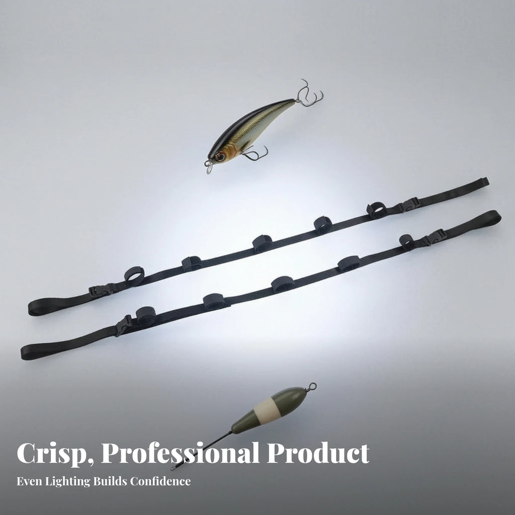 2-Pack Car Fishing Rod Straps with Buckles | Adjustable Nylon Fishing Rod Strap PLUSH