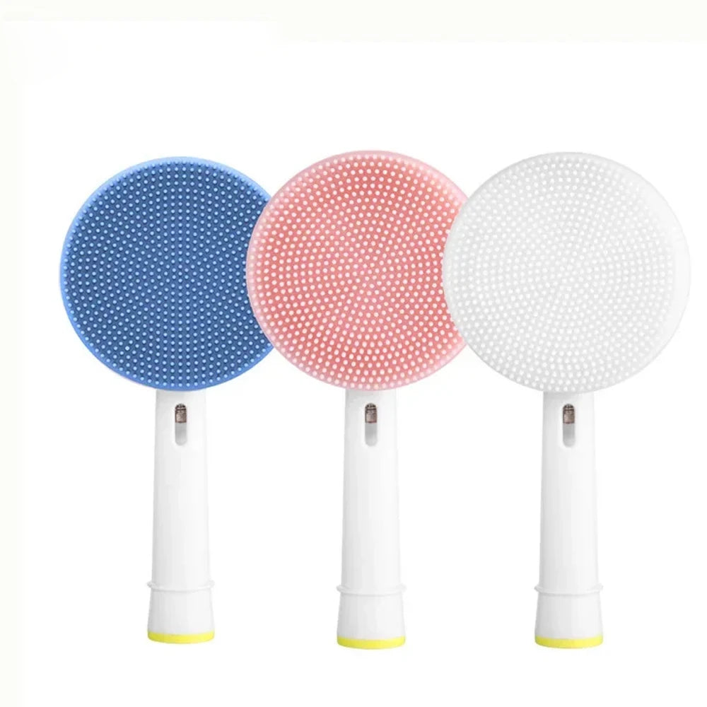 Silicone Facial Cleansing Brush Head for Oral-B Handles Facial Cleansing Brush PLUSH