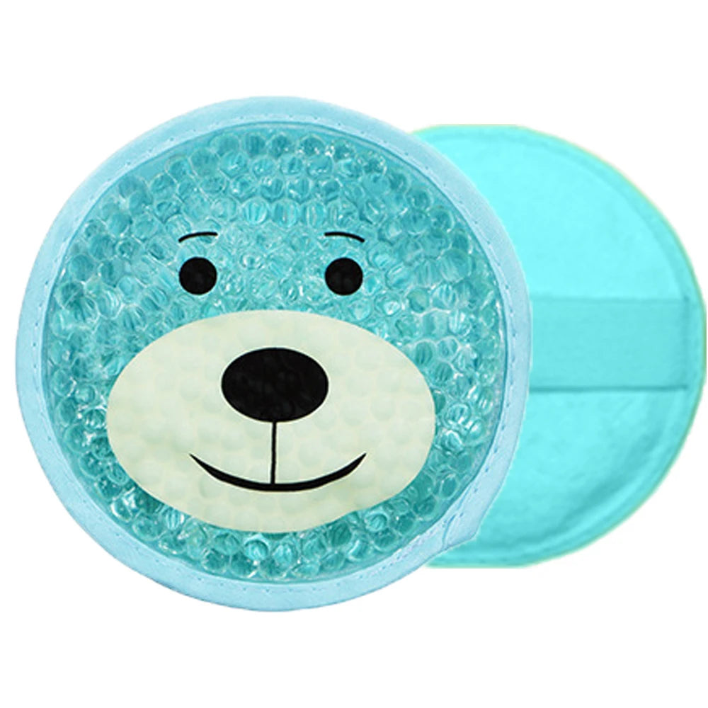Large Reusable Gel Ice Pack – Hot & Cold Compress for Kids Hot Cold Gel Pack PLUSH Blue