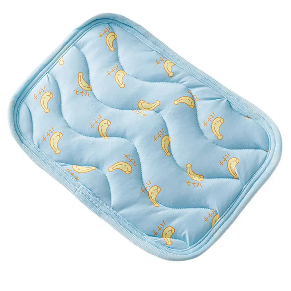 Pet Cooling Mat for Small Dogs & Cats – Summer Ice Pad Pet Cooling Mat PLUSH Blue