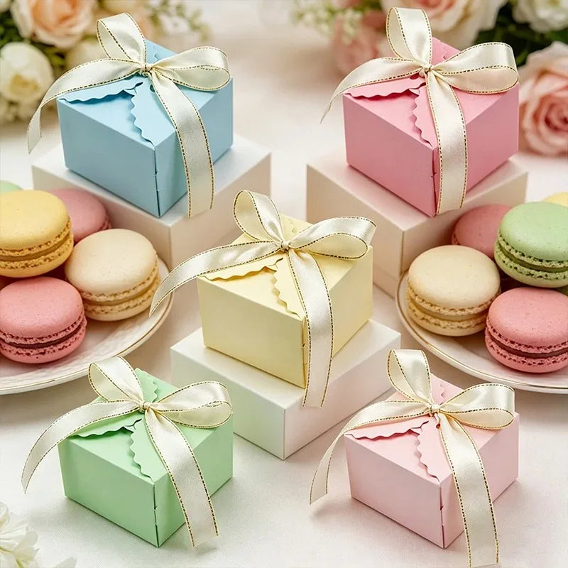 Kraft Paper Gift Boxes with Ribbon 10/20pcs – Party Favors Party Favor Boxes PLUSH