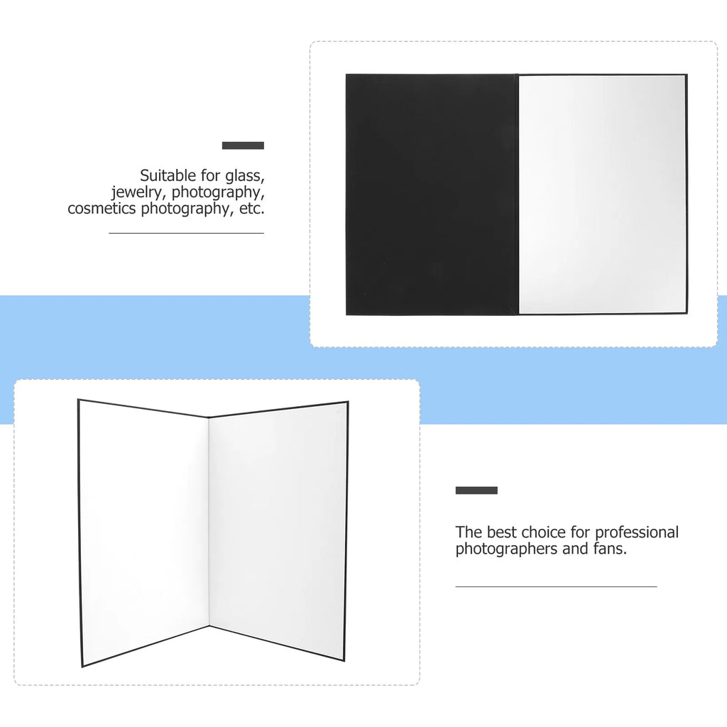 A4 Foldable Photography Reflector Board – White, Silver & Black Photography Reflector Board PLUSH