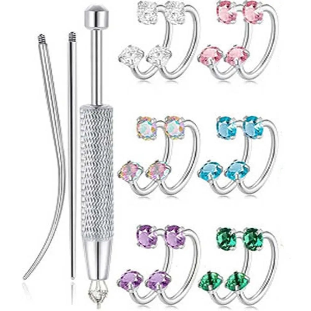 Stainless Steel Ear Piercing Tool Set – Taper & Ball Grabber Piercing Tool Set PLUSH