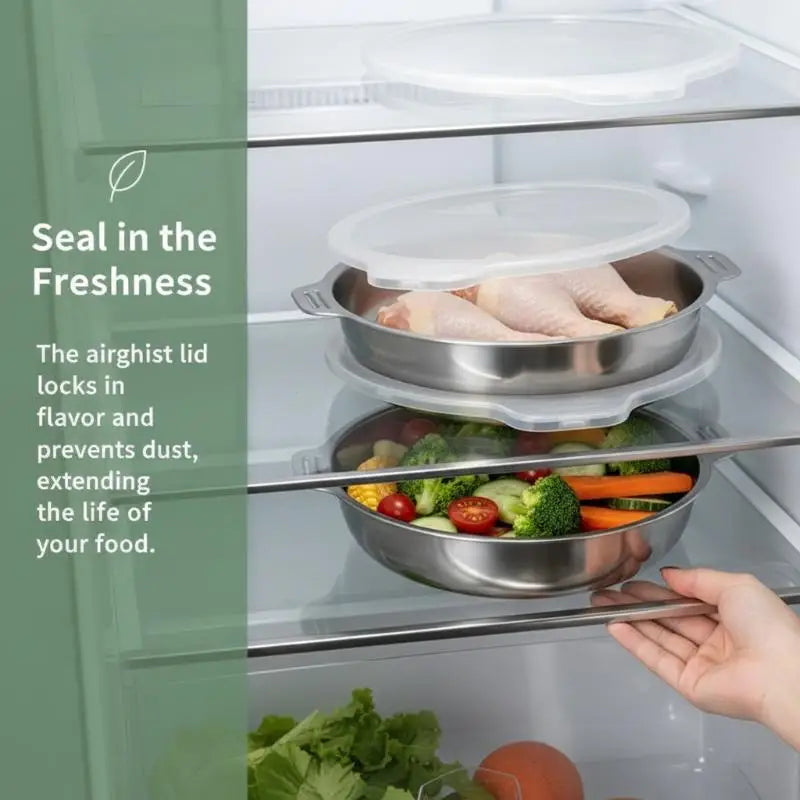 Stainless Steel Airtight Food Storage Container with Lid Food Storage Container PLUSH