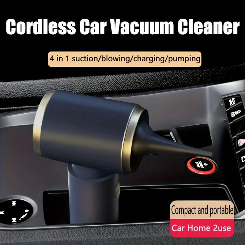 Cordless Handheld Vacuum – Blow & Suction, USB Rechargeable Mini Handheld Vacuum Cleaner PLUSH