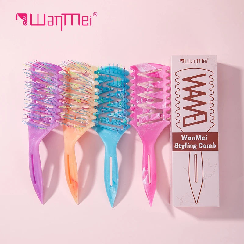 Curl Defining Vented Brush for Curly & Wavy Hair Styling Curl Styling Brush PLUSH