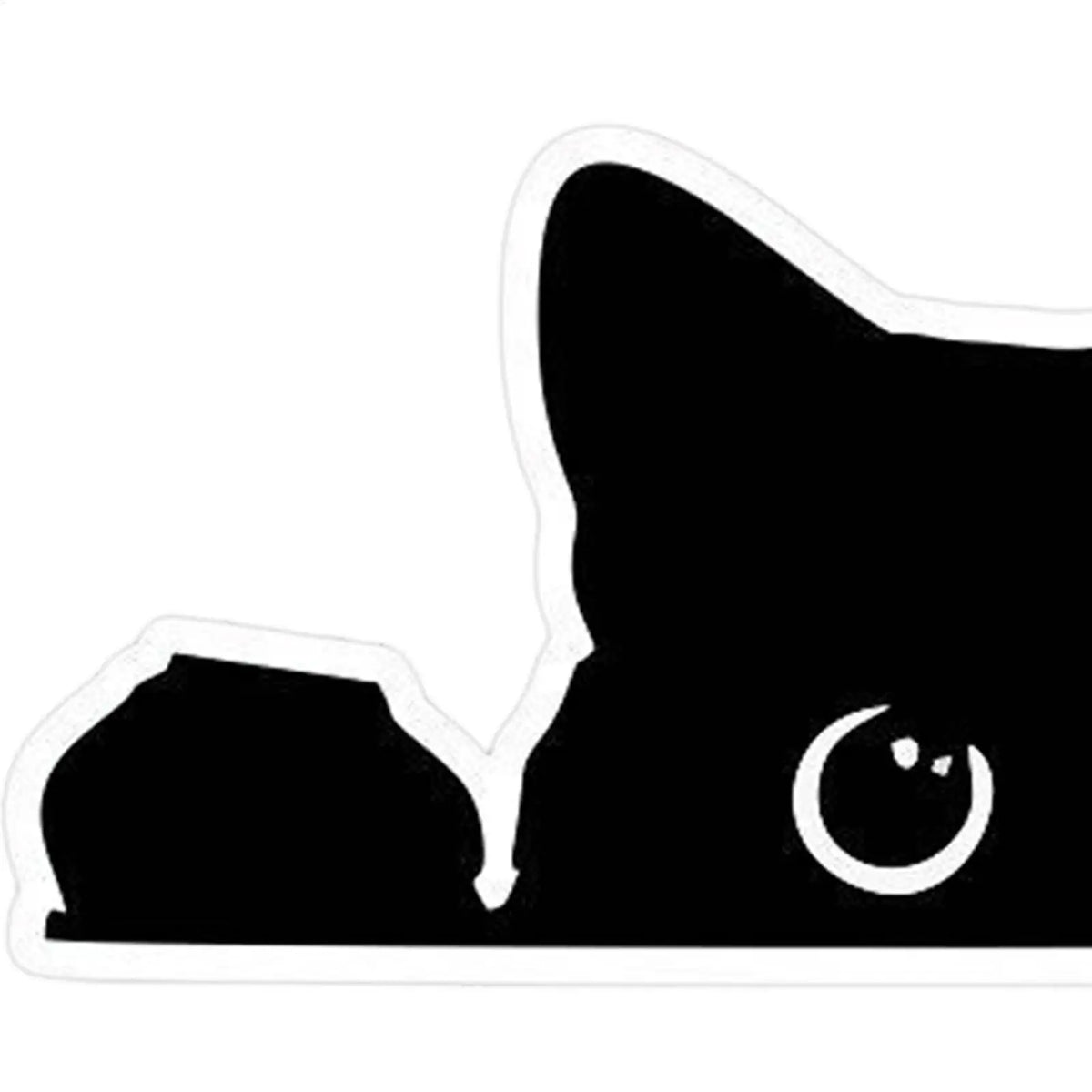 Peeping Cat Car Sticker – Waterproof PVC Vinyl Decal Vinyl Car Decal PLUSH