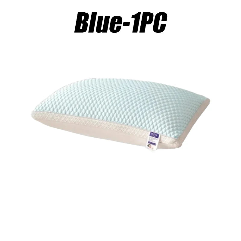 Cooling Beads Pillow – Breathable Washable Neck Support Pillow Bedding Pillow Core PLUSH Blue 1PC 48x74CM