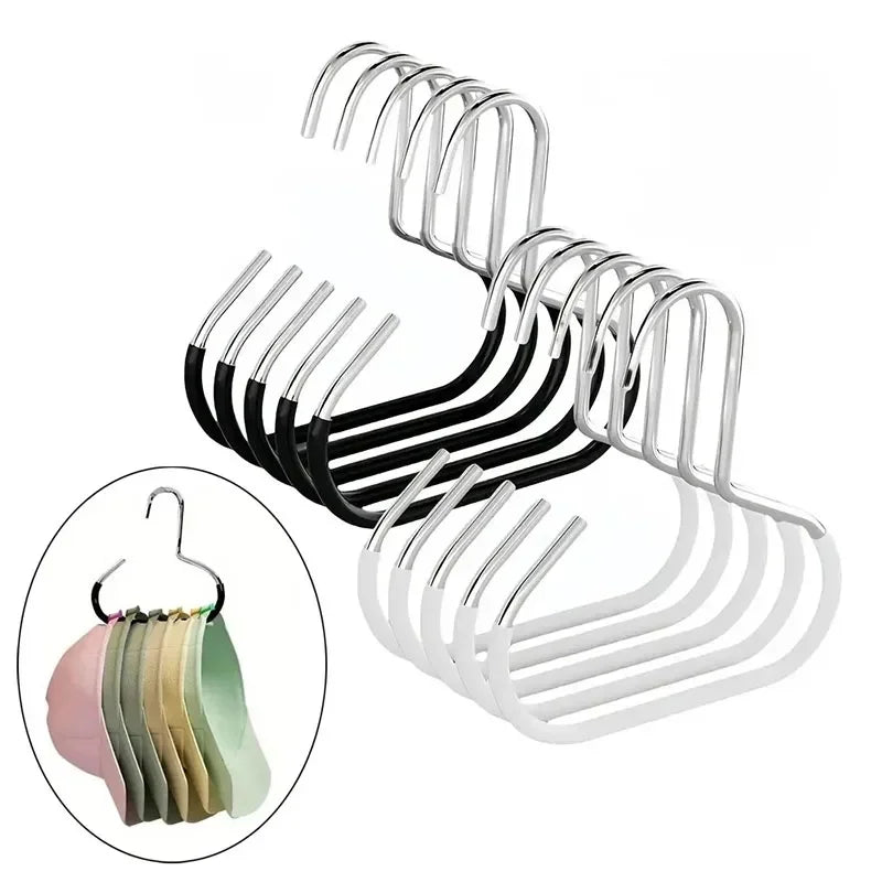 5-Pack Stainless Steel Hat Rack Wall Mount Hook Organizer Hat Rack Organizer PLUSH