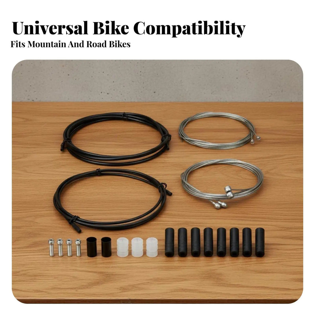 Complete Bicycle Cable Kit – Brake & Gear Shift Wire MTB Road Bicycle Cable Kit PLUSH