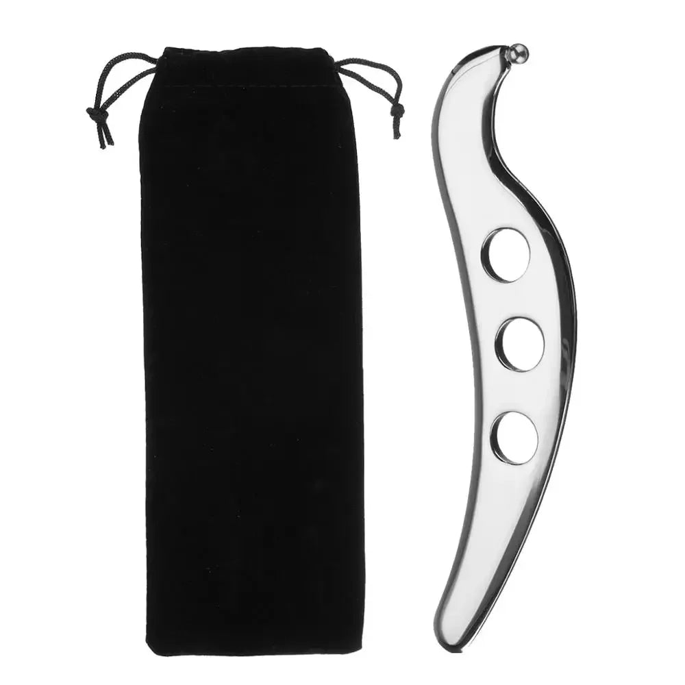Stainless Steel Gua Sha Scraping Massage Tool | DUTRIEUX Gua Sha Massage Tool PLUSH Type B