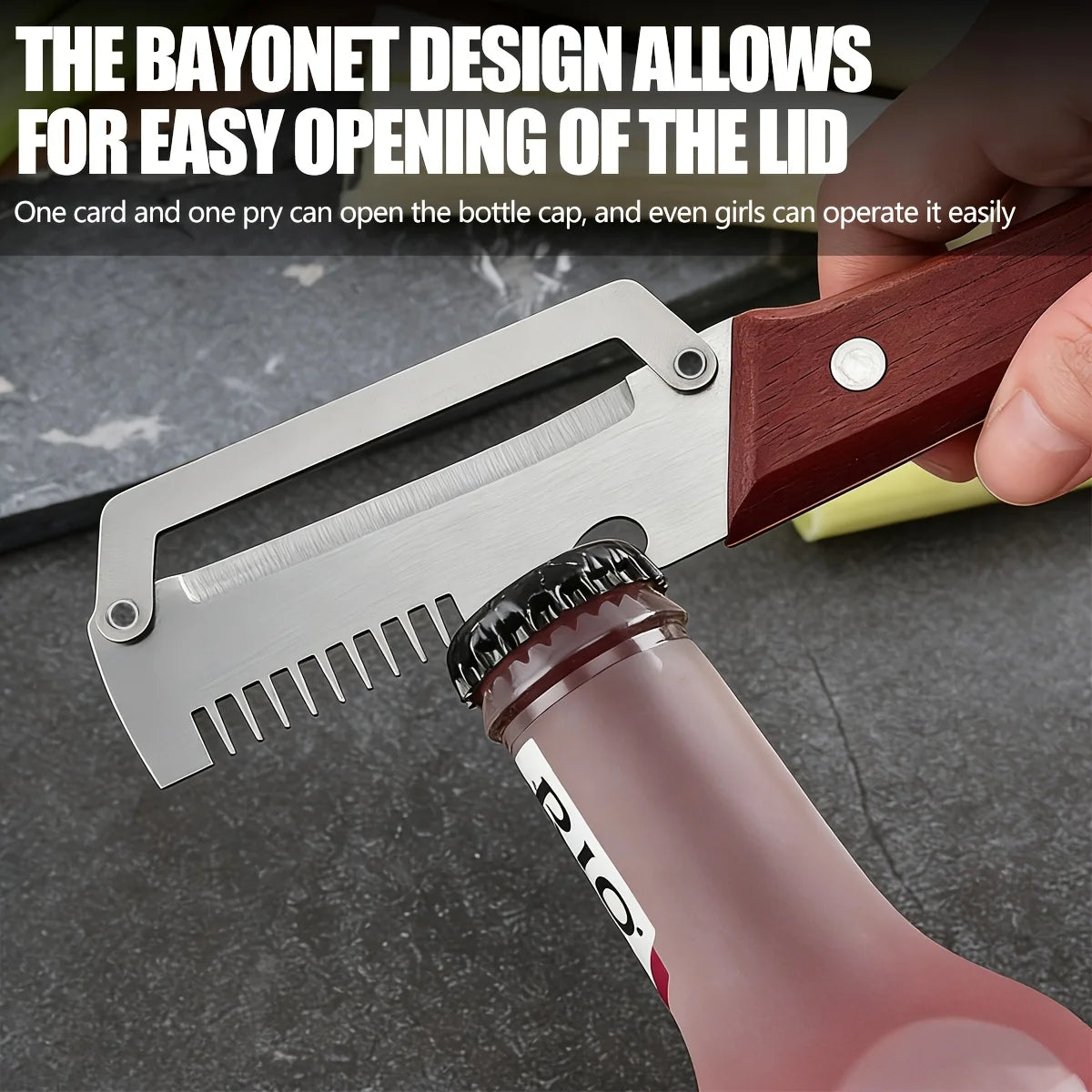 Stainless Steel Peeler & Bottle Opener 2-Piece Kitchen Set Kitchen Gadget Set PLUSH