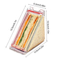 Triangular Sandwich Container – Airtight Portable Lunch Box Food Storage Container PLUSH Transparent 1PC