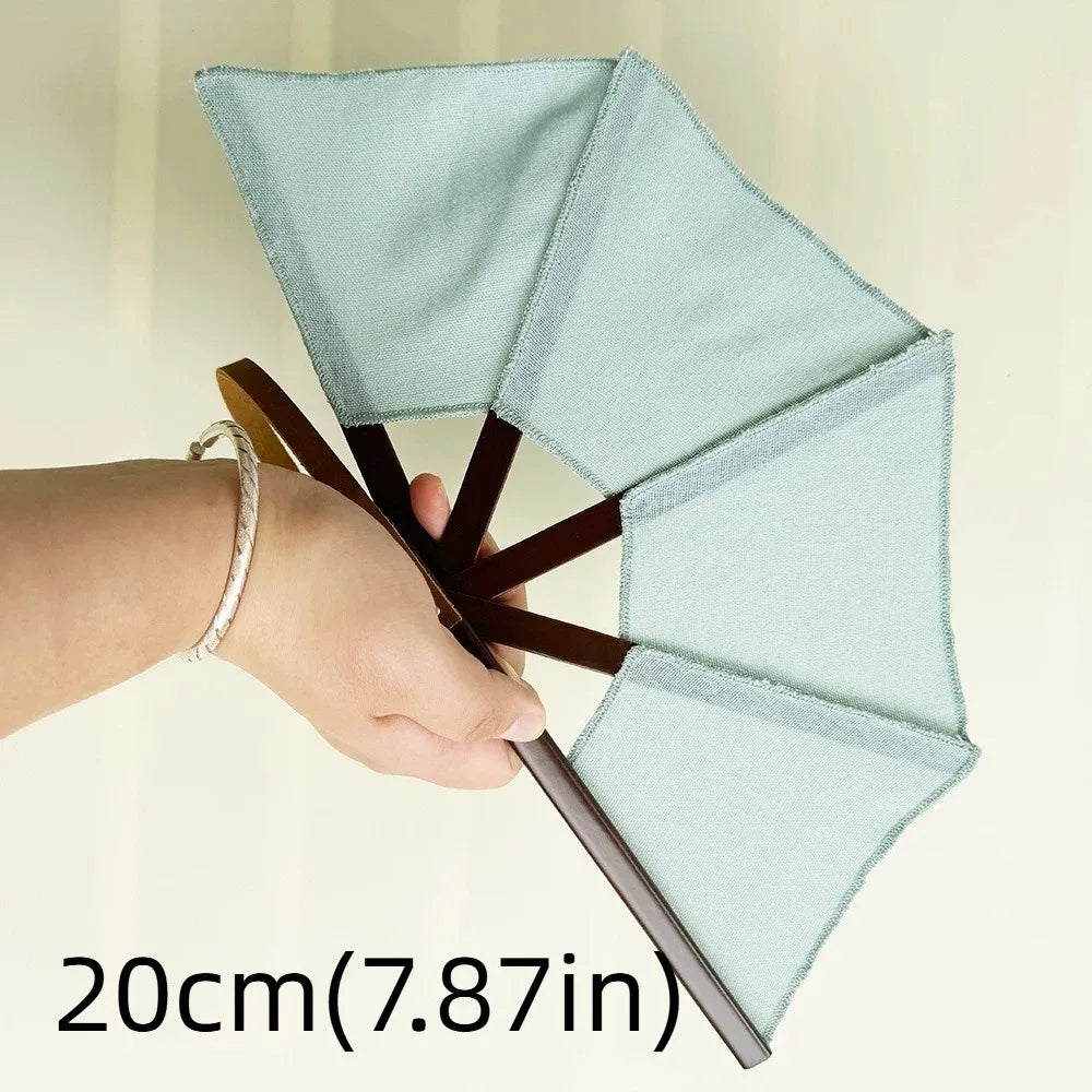 Handmade Embroidered Spanish Folding Fan – Vintage Portable Fan Folding Hand Fan PLUSH Style H