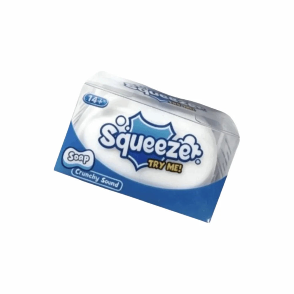 Realistic Soap Squishy Slow-Rise Squeeze Fidget Toy – 3 Colors Squishy Fidget Toy PLUSH White