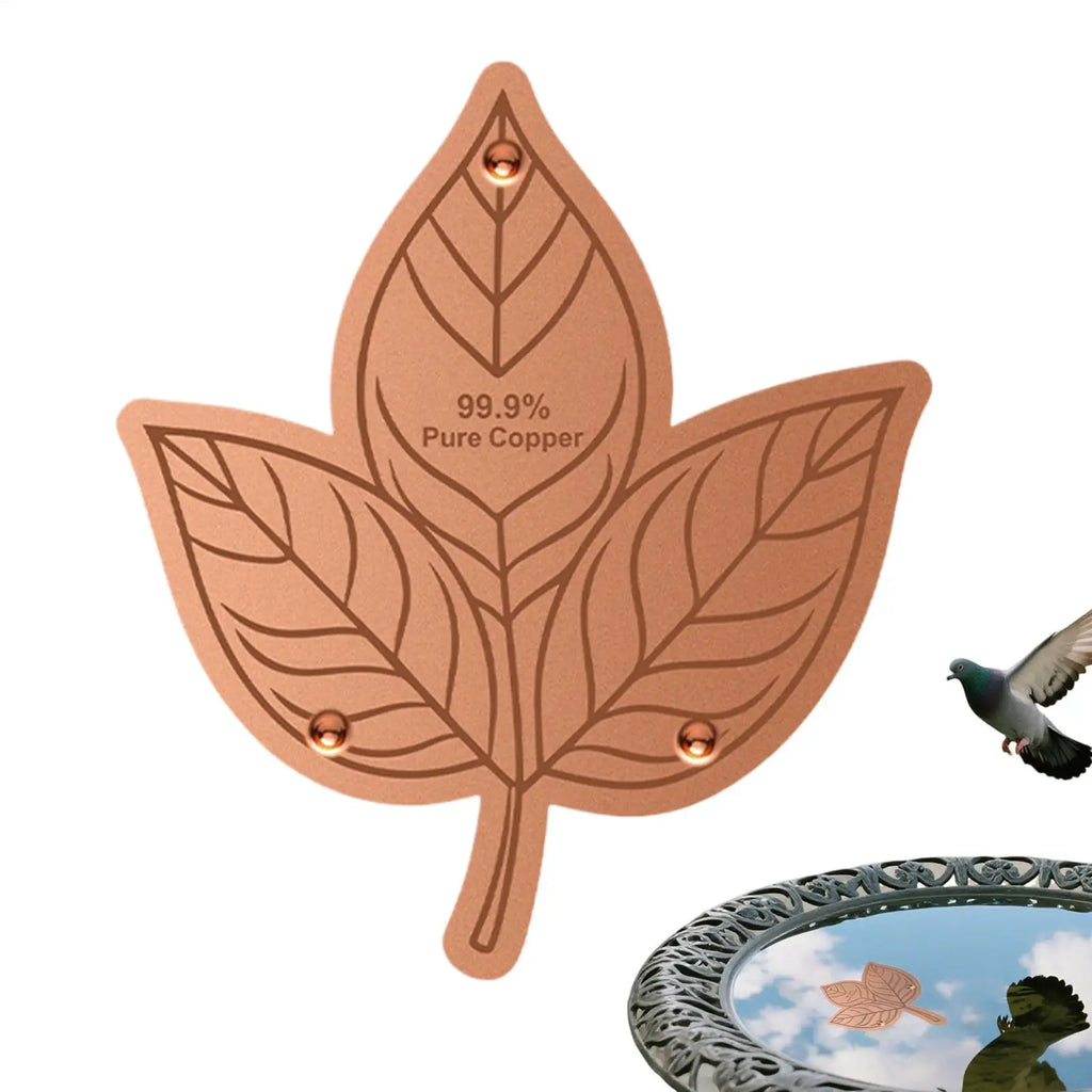 Copper Bird Bath Purifier Disk – Triple-Point Support Bird Bath Accessory PLUSH