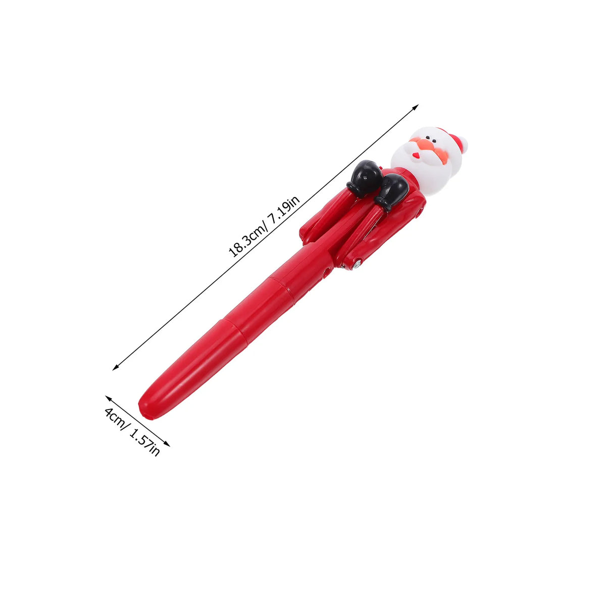 4pcs Santa Claus Boxing Ballpoint Pens | Novelty Xmas Favors Novelty Ballpoint Pens PLUSH
